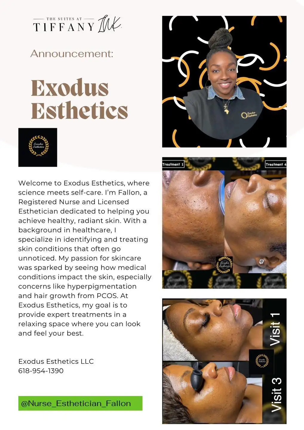 Exodus Esthetics Tenant Announcements